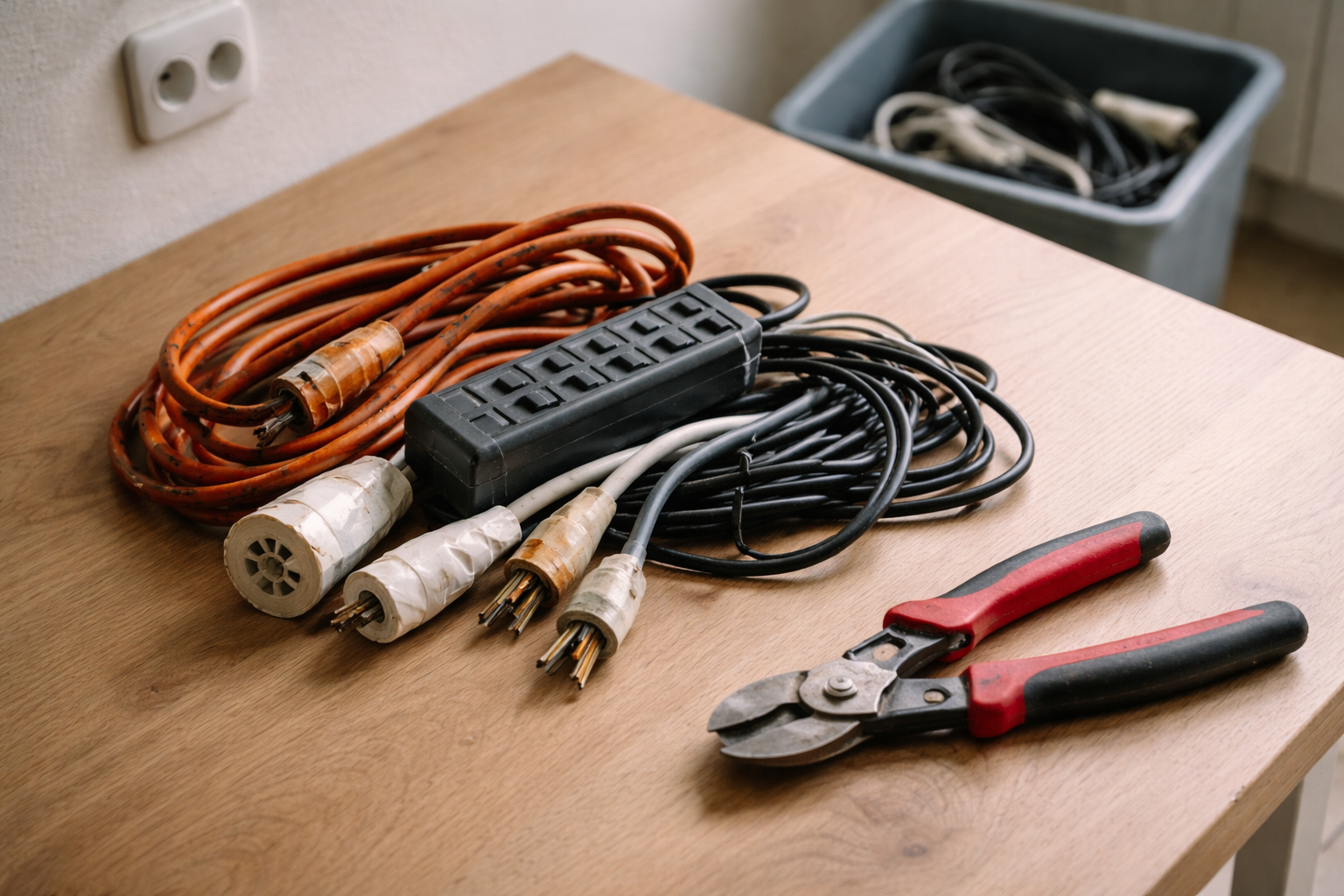 Gamle kabler og forlængerledninger: sådan skiller du dig rigtigt af med dem