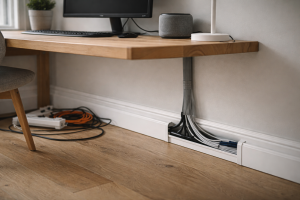 Kabelkanal uden kludder: sådan skjuler du ledninger sikkert og pænt